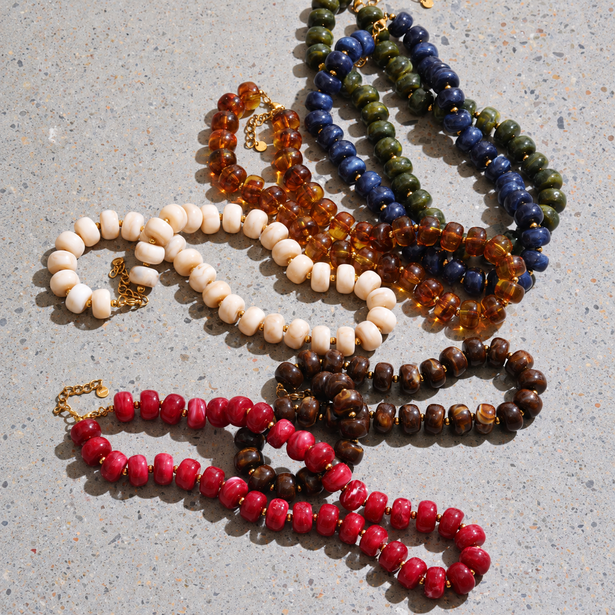 Santana Necklace in 18K gold-plated stainless steel, alternate view