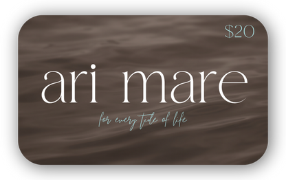 Ari Mare gift card, alternate view
