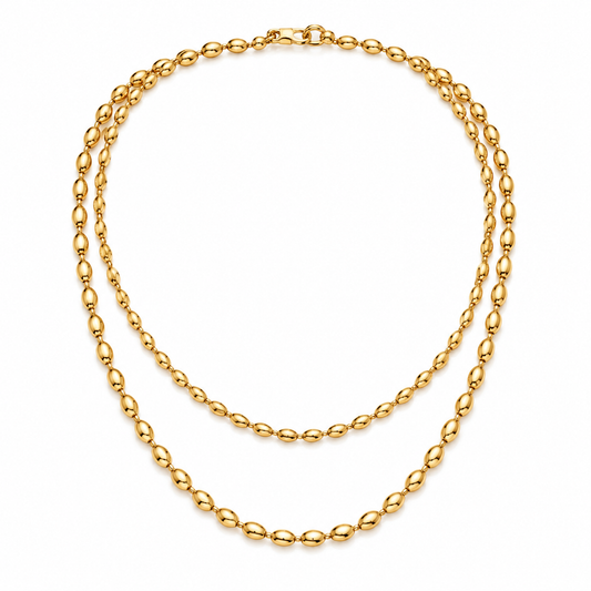 Lauren Necklace in 18K gold-plated stainless steel