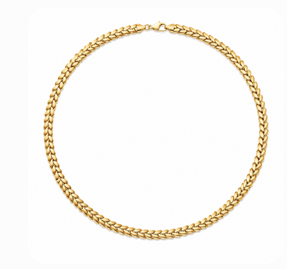 Zinnia Necklace in 18K gold-plated stainless steel
