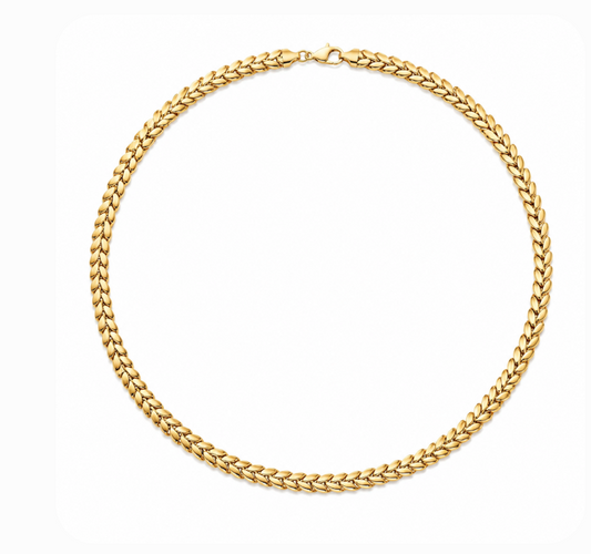 Zinnia Necklace in 18K gold-plated stainless steel