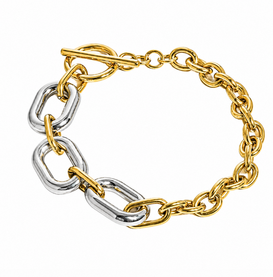 Mari Bracelet in 18K gold-plated stainless steel