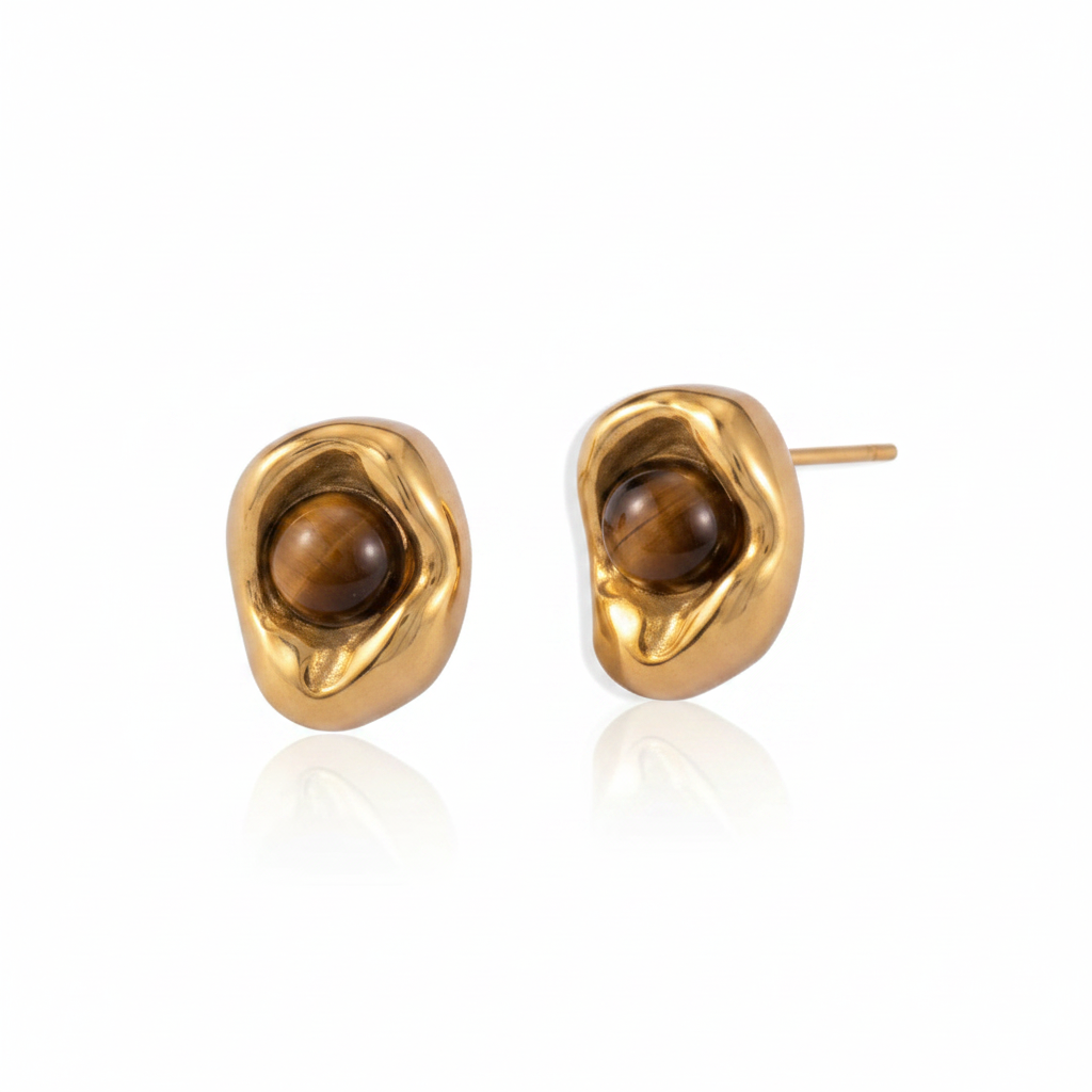 Mia earrings on a plain white background