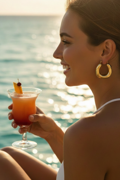 Rosie Earrings Lifestyle - Proportioned